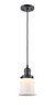 Canton - 1 Light - 5 inch - Oil Rubbed Bronze - Cord hung - Mini Pendant (201C-OB-G181S)