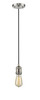 Bare Bulb - 1 Light - 3 inch - Brushed Satin Nickel - Cord hung - Mini Pendant (200C-SN)