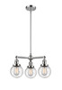 Beacon - 3 Light - 19 inch - Polished Chrome - Stem Hung - Chandelier (207-PC-G204-6-LED)