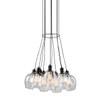 Clearwater 10 Light Semi Gloss Black Chandelier (AC10731BK)