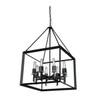 Vineyard 8 Light Matte Black Chandelier (AC10069)