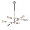 Tribeca 6 Light Polished Nickel Chandelier (AC10786PN)
