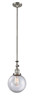 Beacon - 1 Light - 8 inch - Brushed Satin Nickel - Stem Hung - Mini Pendant (206-SN-G202-8)