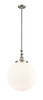 Beacon - 1 Light - 16 inch - Brushed Satin Nickel - Stem Hung - Mini Pendant (206-SN-G201-16)