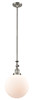Beacon - 1 Light - 10 inch - Brushed Satin Nickel - Stem Hung - Mini Pendant (206-SN-G201-10)