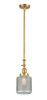 Stanton - 1 Light - 6 inch - Satin Gold - Stem Hung - Mini Pendant (206-SG-G262)