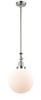 Beacon - 1 Light - 10 inch - Polished Nickel - Stem Hung - Mini Pendant (206-PN-G201-10)
