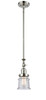 Canton - 1 Light - 5 inch - Polished Nickel - Stem Hung - Mini Pendant (206-PN-G184S-LED)