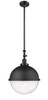 Hampden - 1 Light - 13 inch - Matte Black - Stem Hung - Pendant (206-BK-HFS-124-BK)