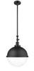 Hampden - 1 Light - 13 inch - Matte Black - Stem Hung - Pendant (206-BK-HFS-122-BK)