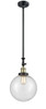 Beacon - 1 Light - 10 inch - Black Antique Brass - Stem Hung - Mini Pendant (206-BAB-G204-10-LED)