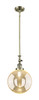 Beacon - 1 Light - 10 inch - Antique Brass - Stem Hung - Mini Pendant (206-AB-G208-10)
