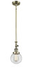 Beacon - 1 Light - 6 inch - Antique Brass - Stem Hung - Mini Pendant (206-AB-G202-6-LED)