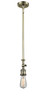 Bare Bulb - 1 Light - 3 inch - Antique Brass - Stem Hung - Mini Pendant (206-AB-LED)