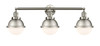 Hampden - 3 Light - 34 inch - Brushed Satin Nickel - Bath Vanity Light (205-SN-HFS-61-SN-LED)