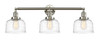Bell - 3 Light - 32 inch - Brushed Satin Nickel - Bath Vanity Light (205-SN-G713-LED)