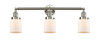 Bell - 3 Light - 30 inch - Brushed Satin Nickel - Bath Vanity Light (205-SN-G51-LED)