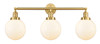 Beacon - 3 Light - 32 inch - Satin Gold - Bath Vanity Light (205-SG-G201-8-LED)