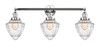Bullet - 3 Light - 34 inch - Polished Chrome - Bath Vanity Light (205-PC-G664-7-LED)