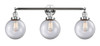 Beacon - 3 Light - 32 inch - Polished Chrome - Bath Vanity Light (205-PC-G202-8-LED)