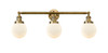 Beacon - 3 Light - 30 inch - Brushed Brass - Bath Vanity Light (205-BB-G201-6-LED)