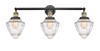 Bullet - 3 Light - 34 inch - Black Antique Brass - Bath Vanity Light (205-BAB-G664-7)