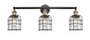 Bell Cage - 3 Light - 31 inch - Black Antique Brass - Bath Vanity Light (205-BAB-G54-CE)