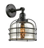 Bell Cage - 1 Light - 9 inch - Matte Black - Sconce (203SW-BK-G78-CE-LED)