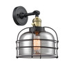 Bell Cage - 1 Light - 9 inch - Black Antique Brass - Sconce (203SW-BAB-G73-CE-LED)