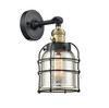 Bell Cage - 1 Light - 6 inch - Black Antique Brass - Sconce (203SW-BAB-G58-CE-LED)
