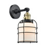 Bell Cage - 1 Light - 6 inch - Black Antique Brass - Sconce (203SW-BAB-G51-CE-LED)