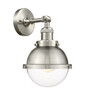 Hampden - 1 Light - 7 inch - Brushed Satin Nickel - Sconce (203-SN-HFS-62-SN-LED)