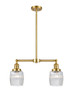 Colton - 2 Light - 22 inch - Satin Gold - Stem Hung - Island Light (209-SG-G302)
