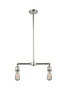 Bare Bulb - 2 Light - 8 inch - Polished Nickel - Stem Hung - Island Light (209-PN)
