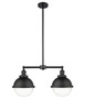 Hampden - 2 Light - 18 inch - Matte Black - Stem Hung - Island Light (209-BK-HFS-82-BK)