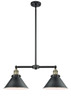 Briarcliff - 2 Light - 21 inch - Black Antique Brass - Stem Hung - Island Light (209-BAB-M10-BK-LED)