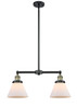 Cone - 2 Light - 21 inch - Black Antique Brass - Stem Hung - Island Light (209-BAB-G41-LED)