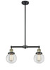 Beacon - 2 Light - 23 inch - Black Antique Brass - Stem Hung - Island Light (209-BAB-G202-6)