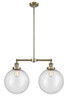 Beacon - 2 Light - 27 inch - Antique Brass - Stem Hung - Island Light (209-AB-G204-12)