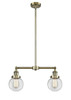 Beacon - 2 Light - 23 inch - Antique Brass - Stem Hung - Island Light (209-AB-G202-6)
