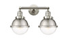Hampden - 2 Light - 18 inch - Brushed Satin Nickel - Bath Vanity Light (208-SN-HFS-62-SN)