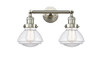 Olean - 2 Light - 17 inch - Brushed Satin Nickel - Bath Vanity Light (208-SN-G322)