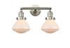 Olean - 2 Light - 17 inch - Brushed Satin Nickel - Bath Vanity Light (208-SN-G321-LED)