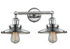 Railroad - 2 Light - 18 inch - Polished Chrome - Bath Vanity Light (208-PC-M7-LED)