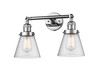 Cone - 2 Light - 16 inch - Polished Chrome - Bath Vanity Light (208-PC-G64-LED)