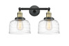 Bell - 2 Light - 19 inch - Black Antique Brass - Bath Vanity Light (208-BAB-G713-LED)