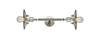 Railroad - 2 Light - 8 inch - Brushed Satin Nickel - Bath Vanity Light (208L-SN-M2-LED)