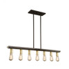 Sandalwood 7 Light Satin Brass Island Light (AC11358SB)