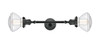 Olean - 2 Light - 7 inch - Matte Black - Bath Vanity Light (208L-BK-G322)