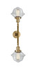 Oxford - 2 Light - 8 inch - Brushed Brass - Bath Vanity Light (208L-BB-G532-LED)